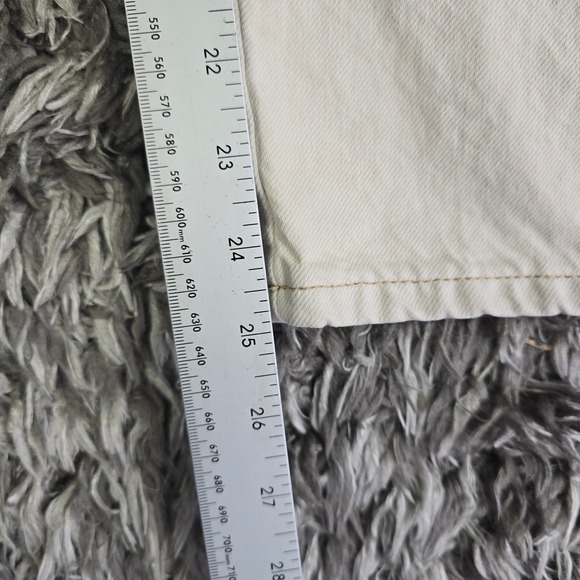 WE THE FREE Cream Good Luck Mid Rise Barrel Jeans Size 28 Boho - Picture 7 of 11